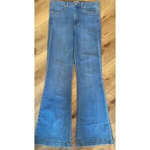 Sofia Vergara Melisa Flare Women's Jeans, Size 10 Blue, Stretch basketball patch